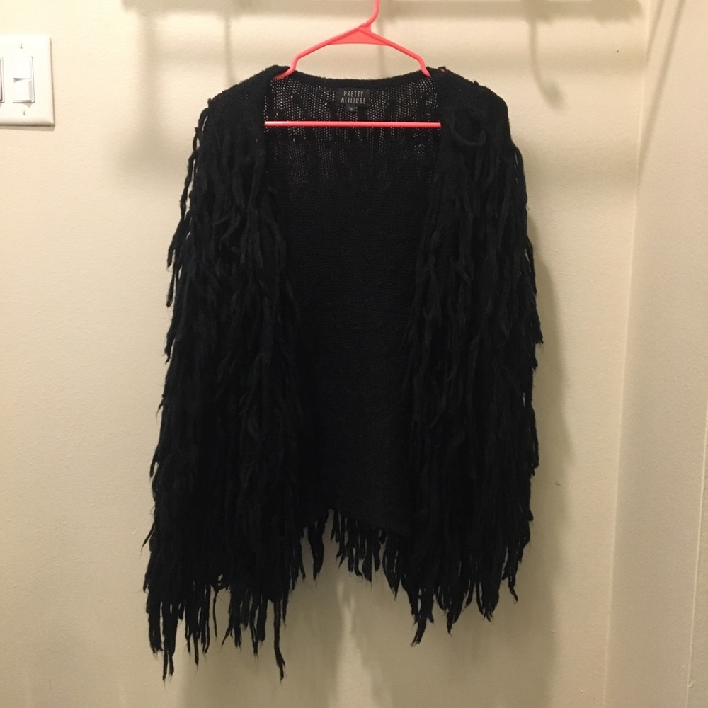 Ramble On Black Shaggy Jacket